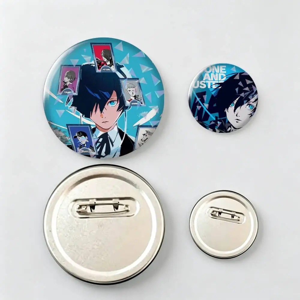 Game-e Persona-a 3 Brooch Metal Decorative Brooch Pins for Backpack Clothes Jacket Accessories,Souvenir.