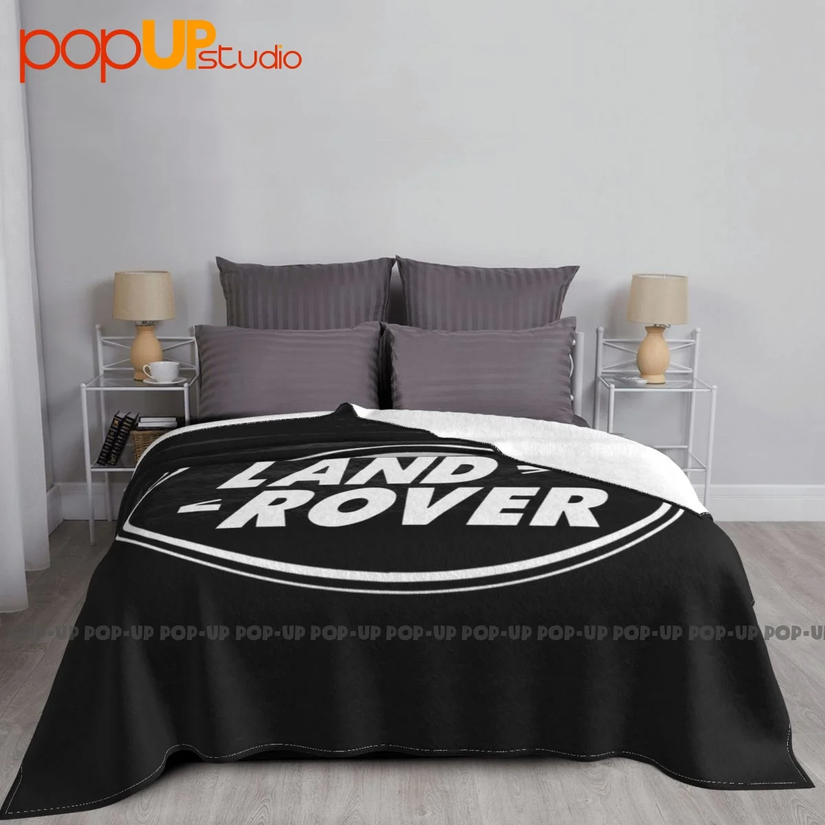 Landrover Logo Blanket Bedroom All Season Sleeping Sheets