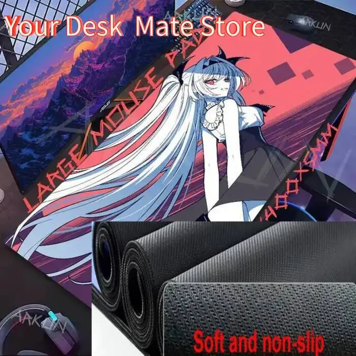 Large Fashion Cool Gaming The NOexistenceN of You AND Me Mouse Pad Game Computer Accessories Keyboard Company Gaming Laptop Desk
