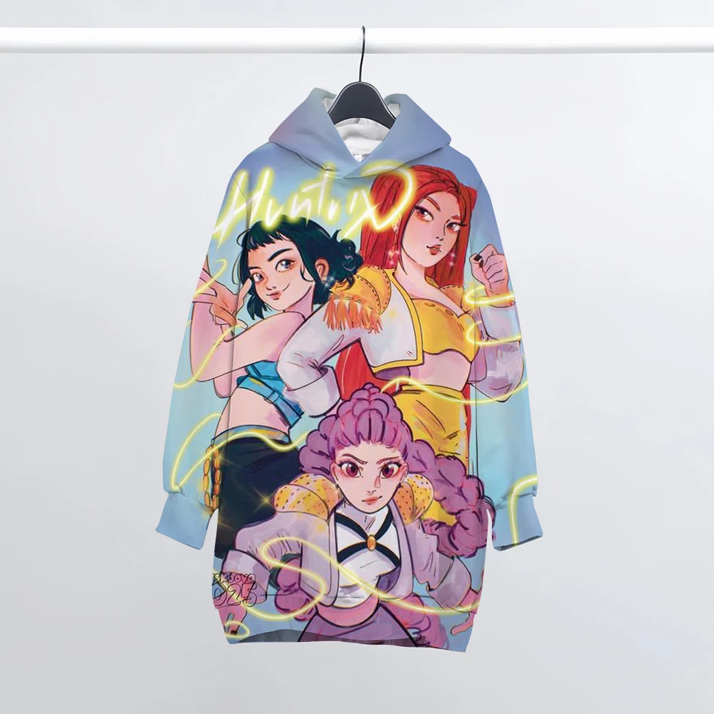 الأطفال فستان بقلنسوة فيلم شعبي KPop شيطان الصيادين طفل 3-12 سنة معطف بنين بنات بلايز الربيع الترفيه بلوزات الملابس #6