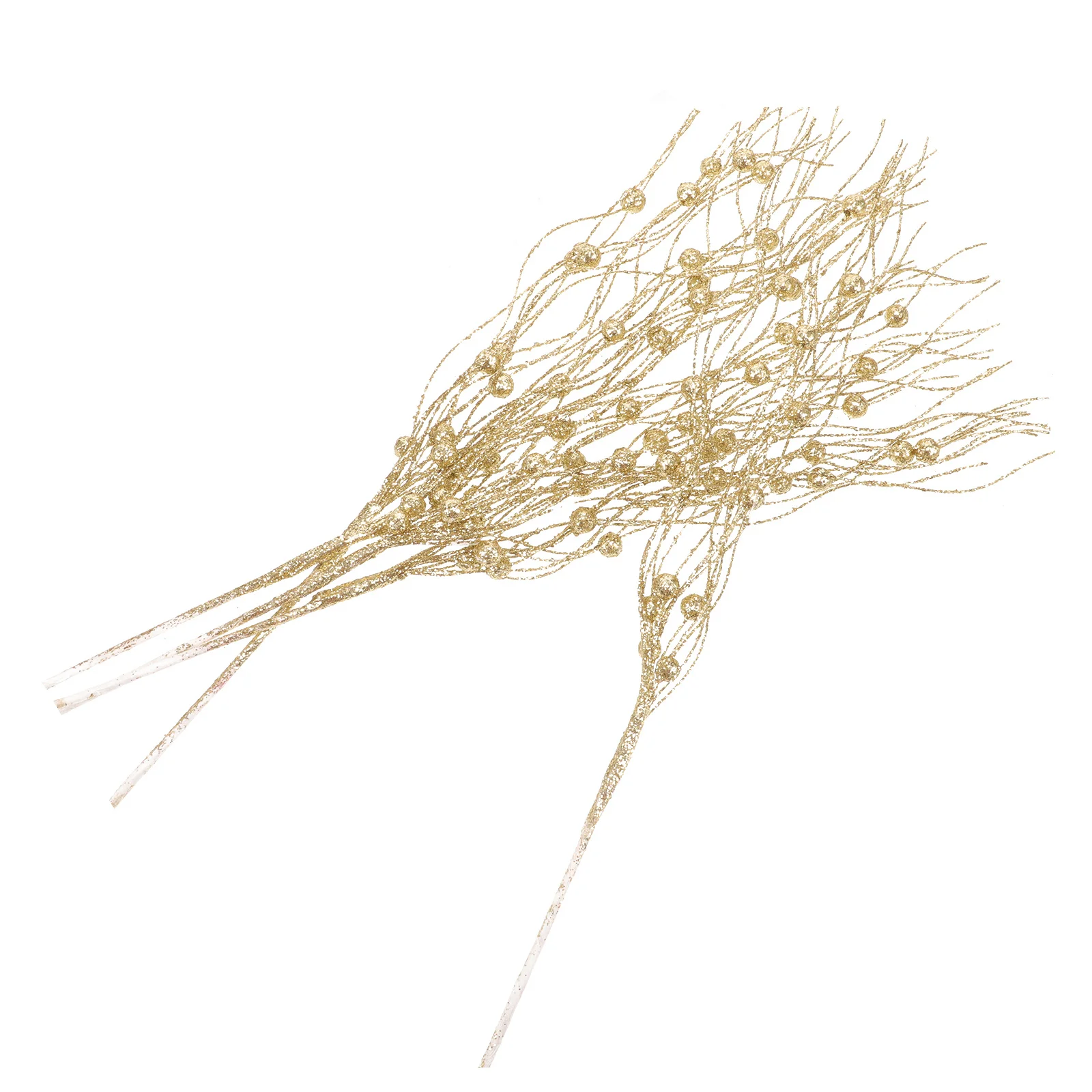 

5pcs Christmas Tree Decorations Lifelike Simulated Plant Branch Vase Filler Home Office Holiday Ornament Artificial Plants Picks