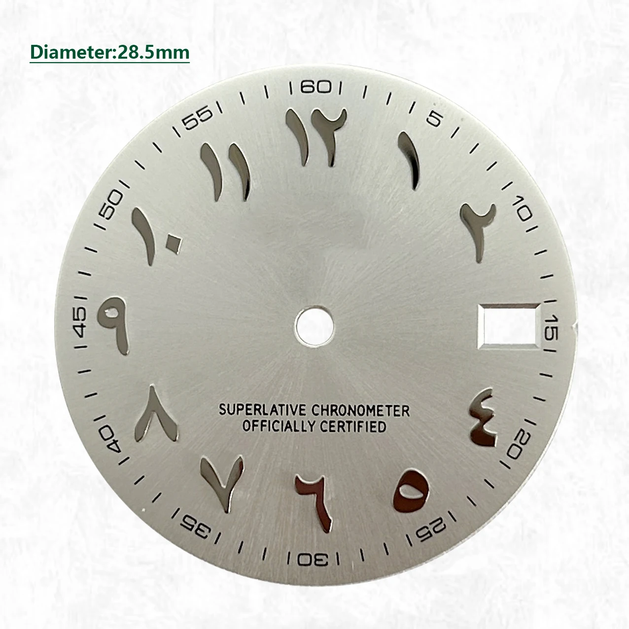 S Logo Dial 28.5mm NH35 Watch S Logo Dial S Dial NH35 Arabic Numerals Dial Suitable for NH35 Movement Watch Accessories