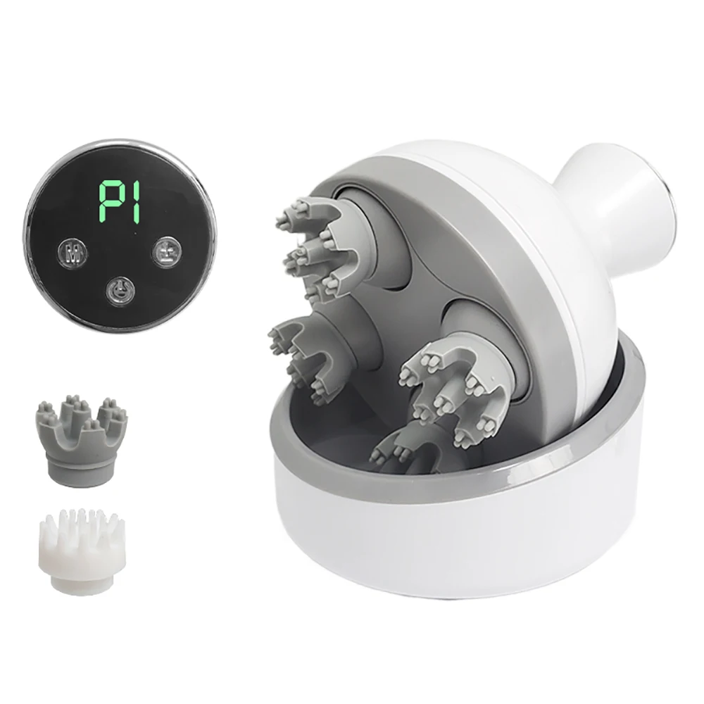 Smart Silicone Head Scalp Massager – USB Rechargeable Dual-Use Mini Tool for Human, Pet & Muscle Relaxation