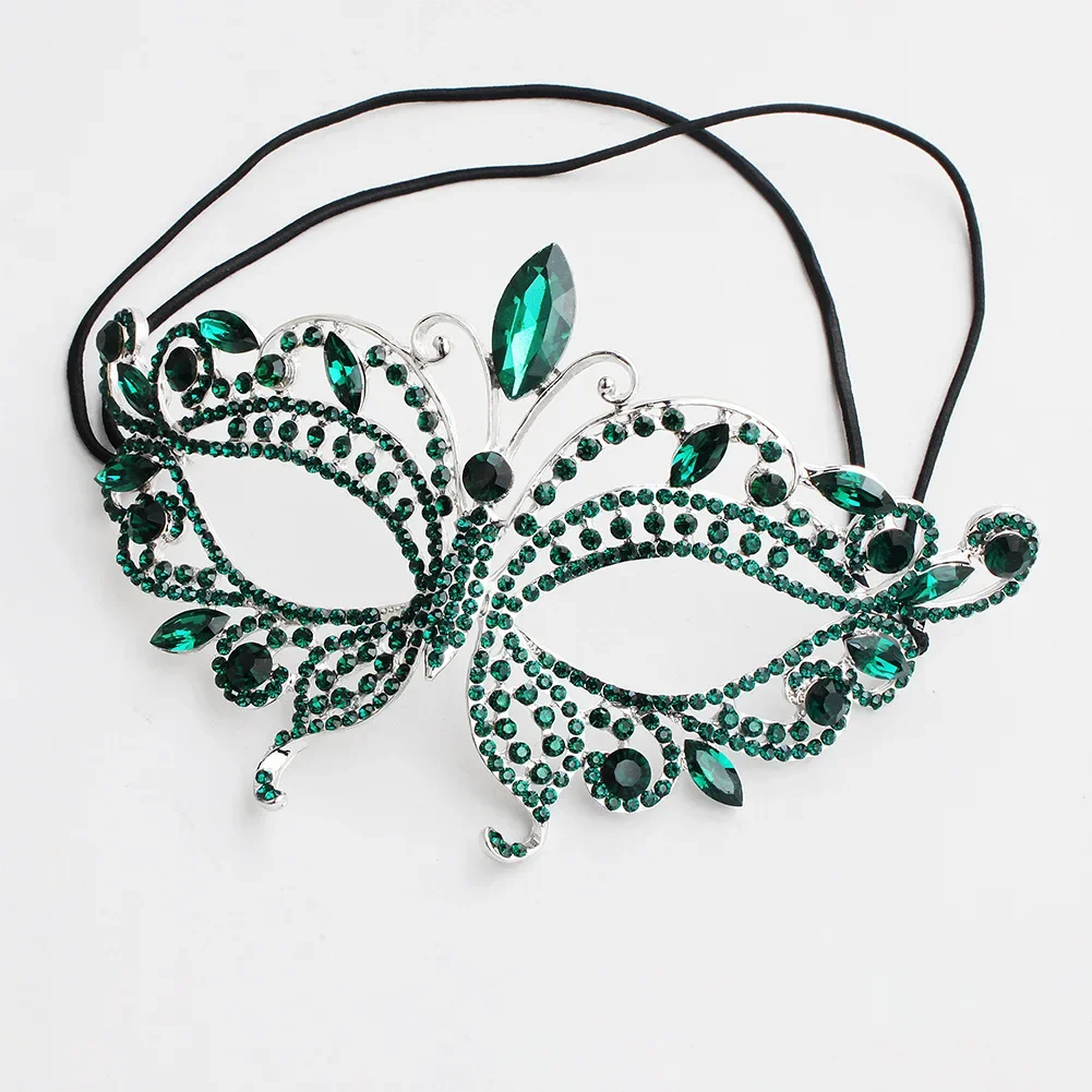Masquerade Butterfly Mask Luxury Diamond Rhinestone Fancy Party Mask for Women Lady
