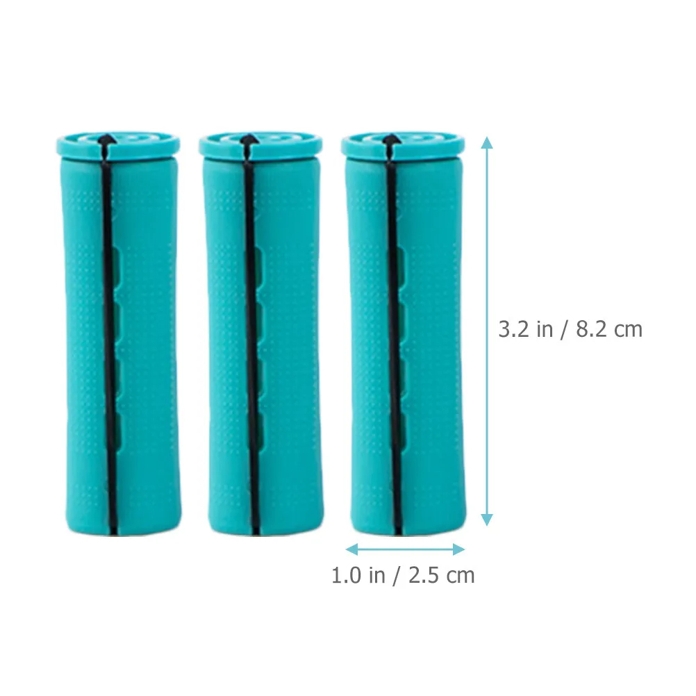 18Pcs Hair Rollers Curlers Flexible Hairdressing Tools for DIY Home Salon Curl Forming Self Grip Hair Rollers for Men Women