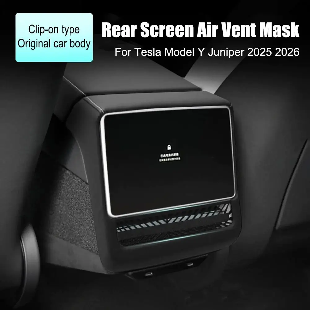 Rear Screen Protection Framefor Tesla Model 3 Highland Model Y Juniper 2026 Armrest Box Interior Modification Accessory