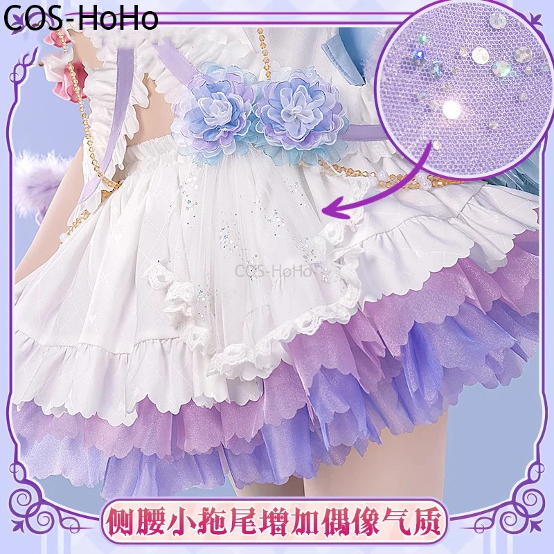 كوس-هوهو أنيمي لوفيليف! بدلة لعبة الملاك البيضاء لعيد الحب من يازاوا نيكو، فستان جميل ورائع، زي تنكري للنساء