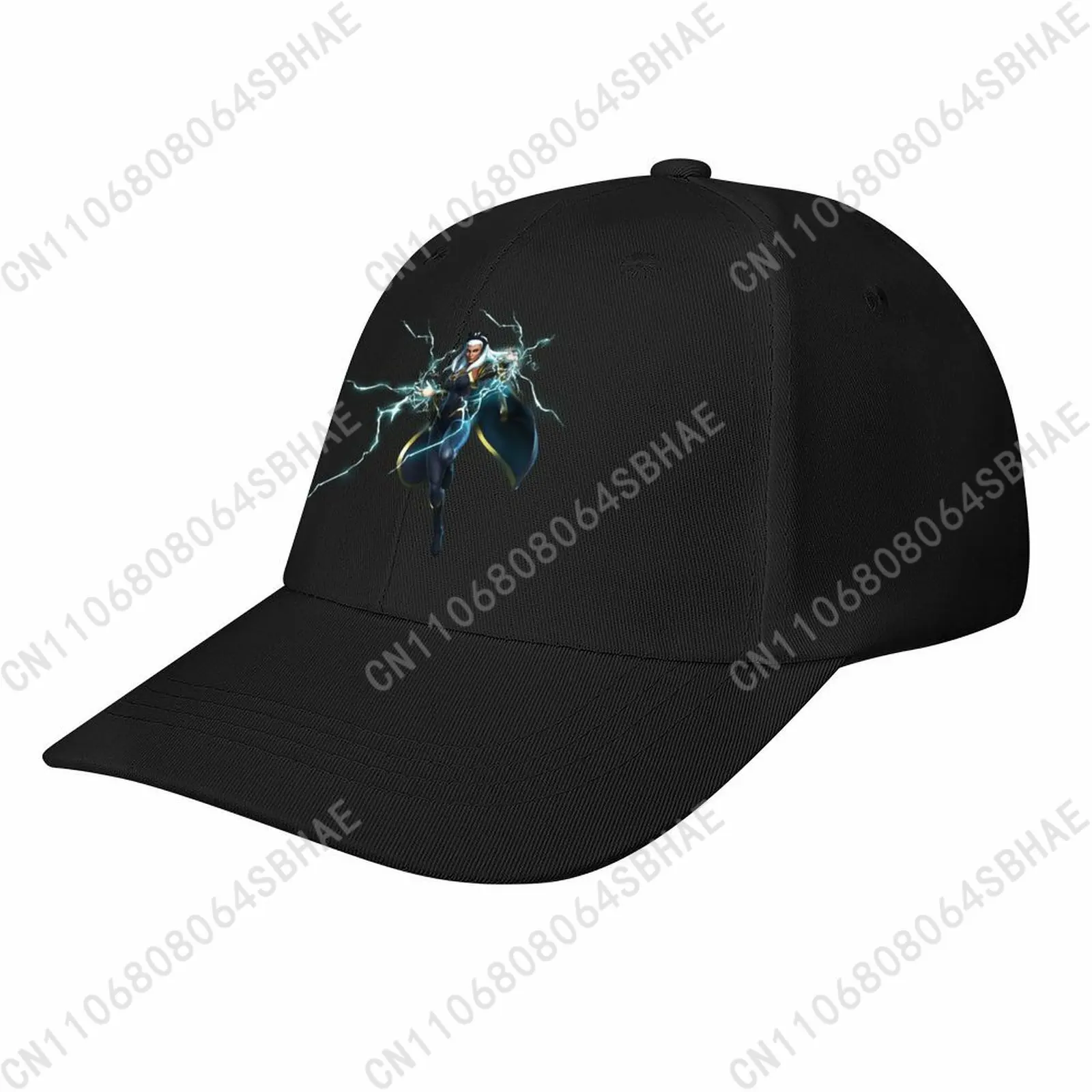 

Marvel Storm Baseball Cap Men Women Curved Brim Washed Rubber Print Adjustable Daily Wear Cap Custom Casual Gift Cosplay