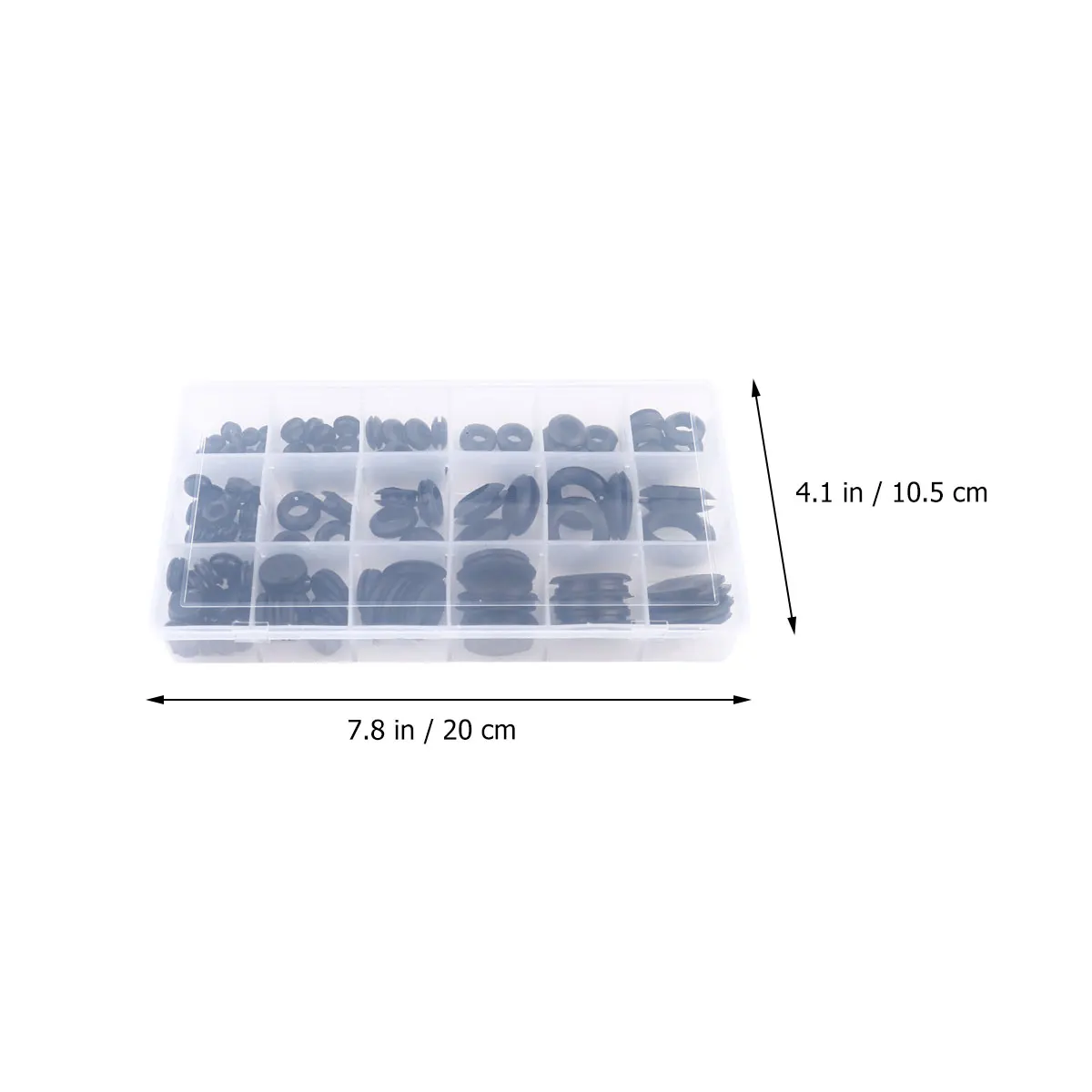 

125pcs Coil Protection Sealing Ring Rubber Grommet Seal Double Sided Black Heat Resistant Elastic Replacement Washer for Cars