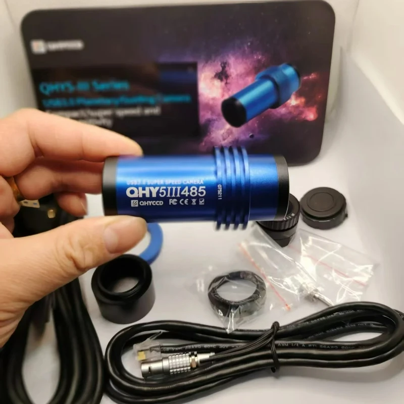 

Планетарная камера QHYCCD QHY5III485C IMX485 с разрешением 4K и объективом «рыбий глаз» для астрофотографии, 2,5 мм