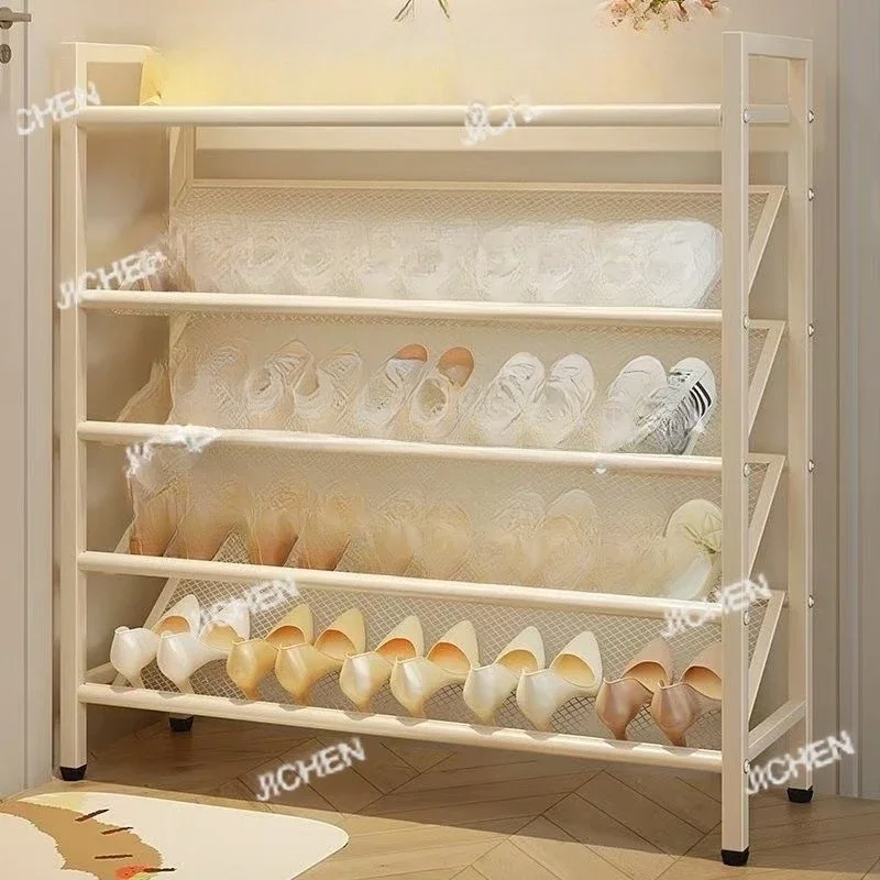 

CSJC Полка для обуви из углеродистой стали, полка для входной двери, многослойная бытовая входная общежития, простая ультраузкая дверца шкафа для обуви