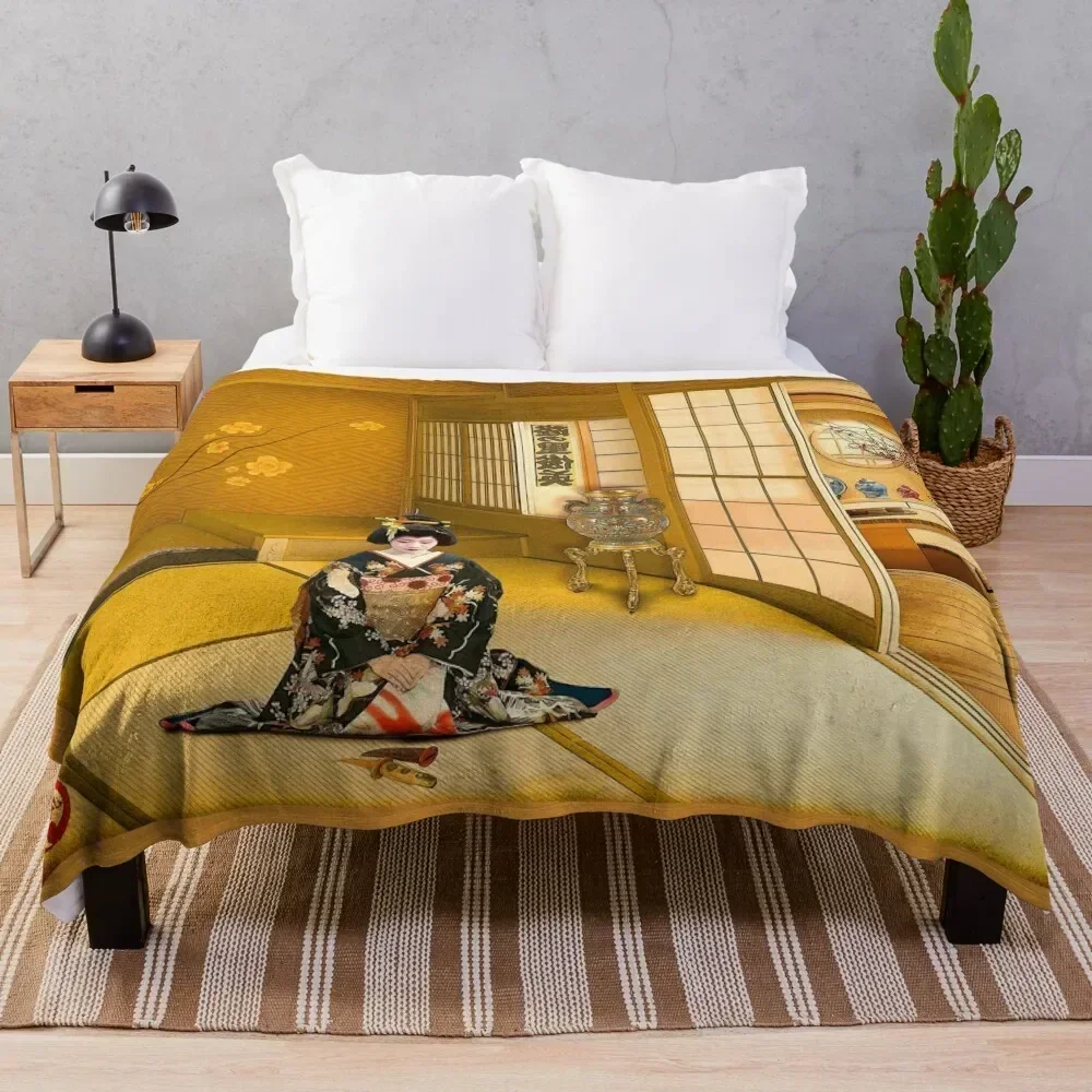

The Tears of Madama Butterfly Throw Blanket Luxury St Winter beds halloween Heavy Blankets