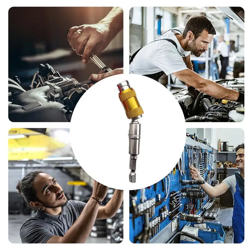 قضيب تمديد لمفك البراغي متعدد الزاوية ، أداة تغيير الساق ، أداة تغيير الساق ، القفل الذاتي ، ملحقات منزل السيارة ، 1 في ، 4 في