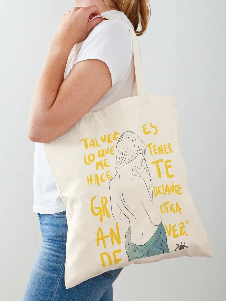 

Lo que te hace grande (Vetusta Morla) Tote Bag Reusable bags women bag Shopping bags Portable shopping bag