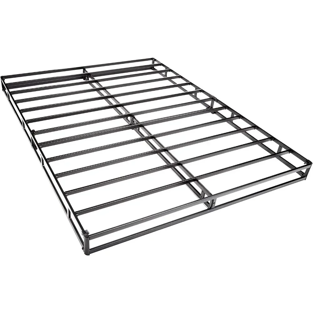 

zz Smart Box Spring Bed Base, 5 Inch Mattress Foundation, Tool-Free Easy Assembly, King, White, 79 x 75.5 x 5 inches (LxWxH)