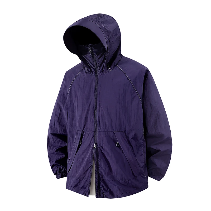Summer Outdoor Running Fitness Lightweight Breathable Sunscreen Jacket for Couples Fashionable Loose UV Protective Skin Clothes - view 4