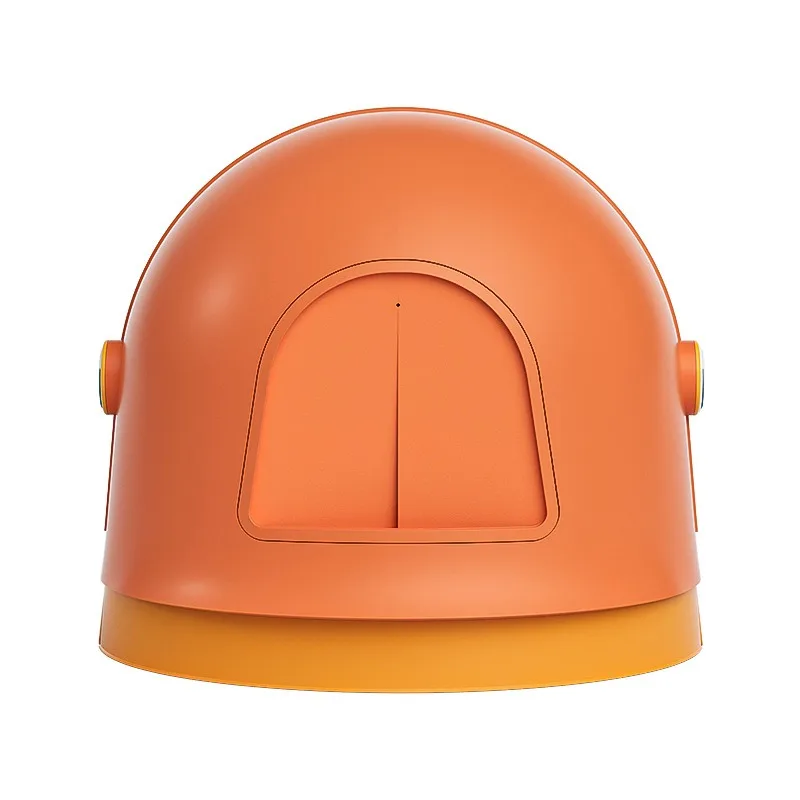 

Large Enclosed Cat Litter Box with Cute Duck Design Odor Control Easy to Clean Semi-Open Hooded Pet Toilet with Raised Back Wall