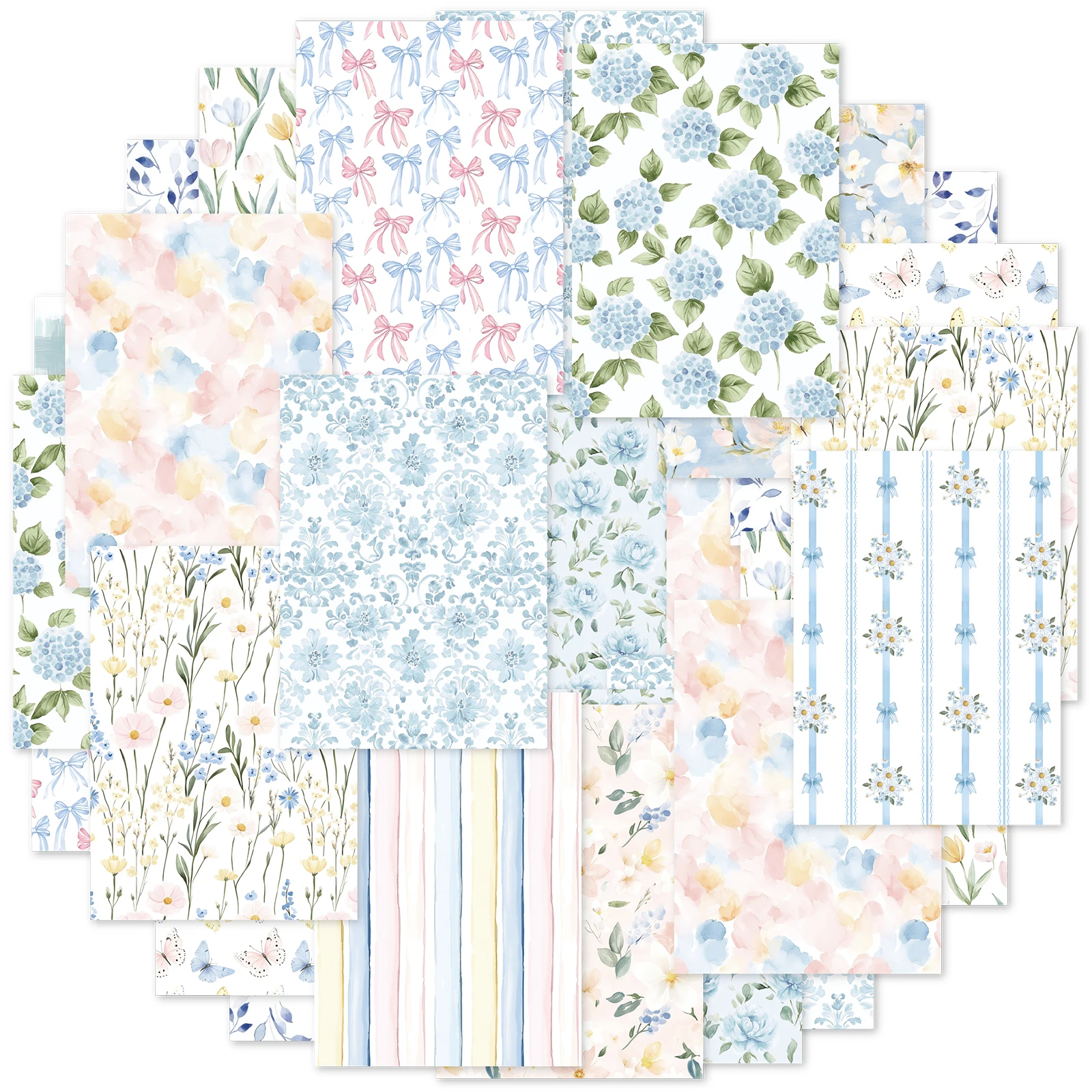 Phone Accessories Background - ورق خلفية زهري أزرق فاتح من