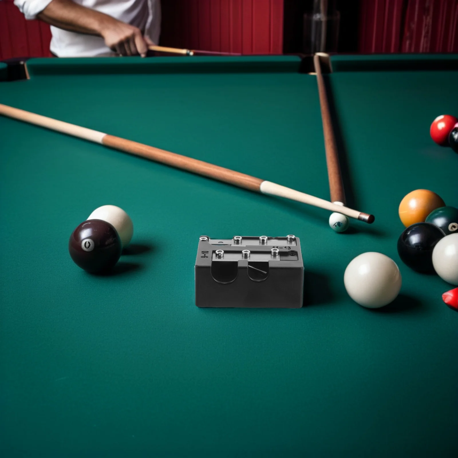 

Billiards Repair Tools Pool Cue Tip Maintenance Accessories Black Plastic Shaper Kit