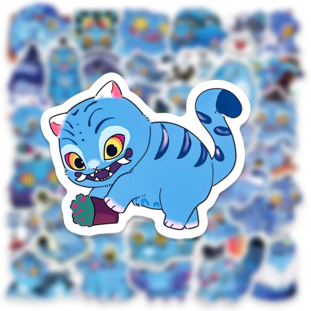 

10/50pcs Cute Kpop Demon Hunters Derpy Tiger Stickers Decals Toy DIY Suitcase Skateboard Laptop Luggage Fridge Phone Car Sticker