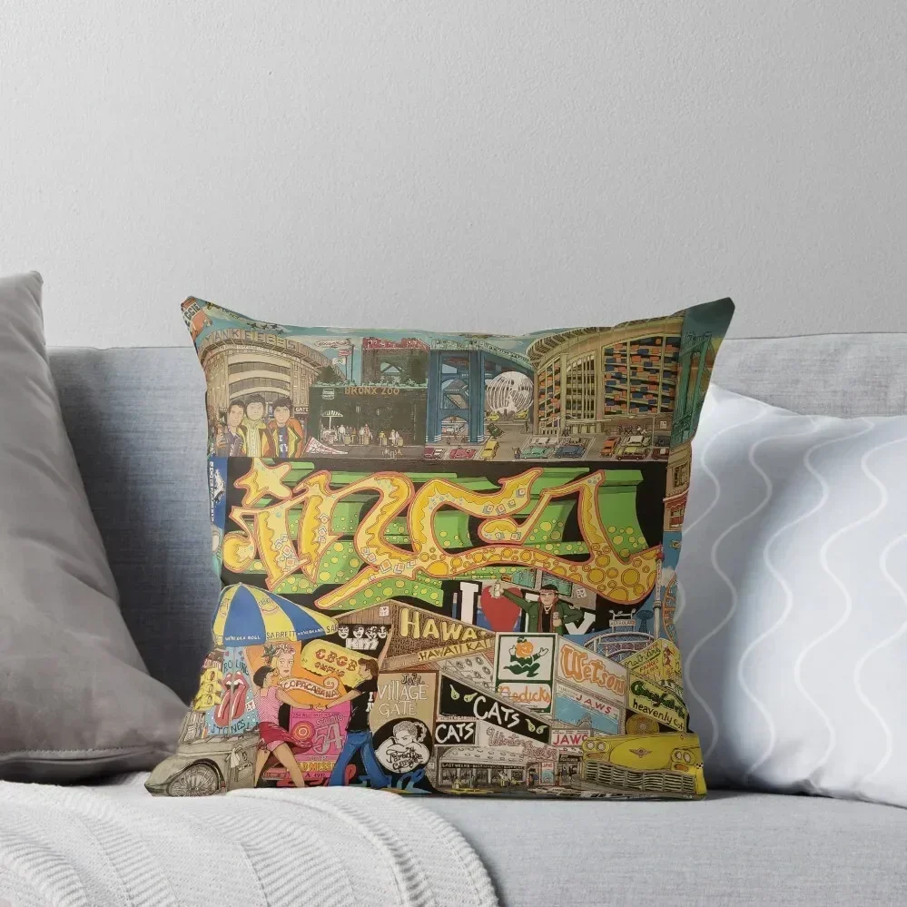 

I Love NY Throw Pillow Sofa Cushion Cover christmas ornaments 2025 home decor items Elastic Cover For Sofa pillow