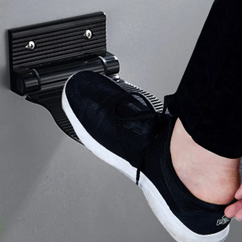 Space Aluminum Bathroom Pedal Shower Room Anti-Slip Safety Foot Rest Safety Bathroom Pregnant Women Foldable Foot Pedal Hardware