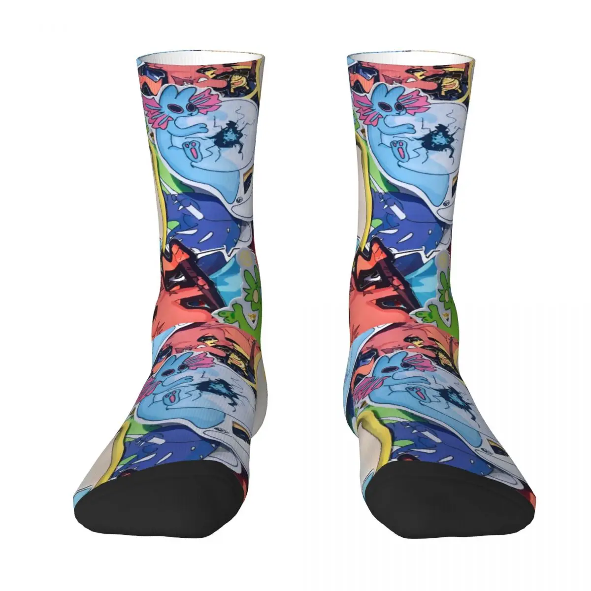 Men Socks Rain World Downpour Slugcats Stockings Spring Funny Breathable Socks Printed Outdoor Non-Slip Socks