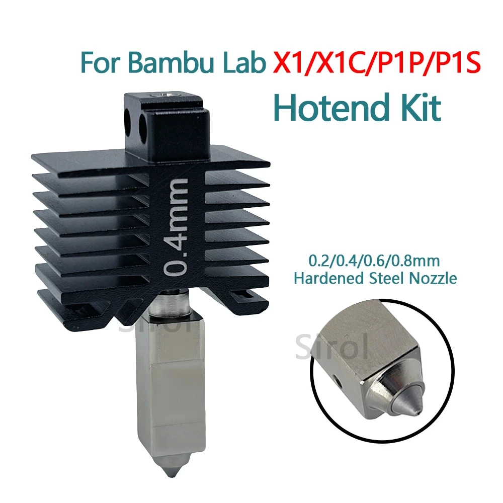 

Для хотэнда Bambu Lab P1S, сопла Bambulab X1C, печатающей головки P1S P1P X1: интегрированная конструкция из закаленной стали, предотвращающая утечку материала.