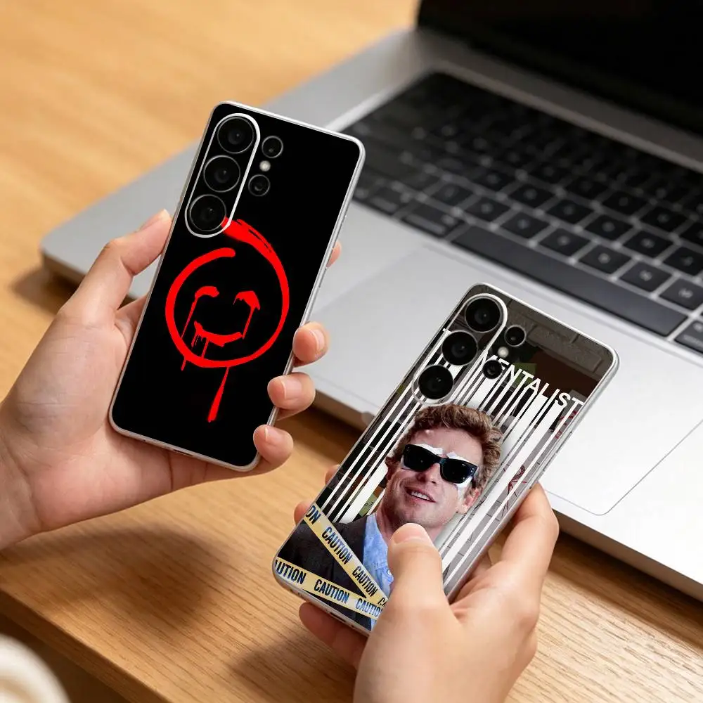 T-The Mentalist Red John Simon  Clear Hard Phone Case For Samsung S25,24,23,22,21,10,9,Ultra,Plus,Lite Transparent Cover
