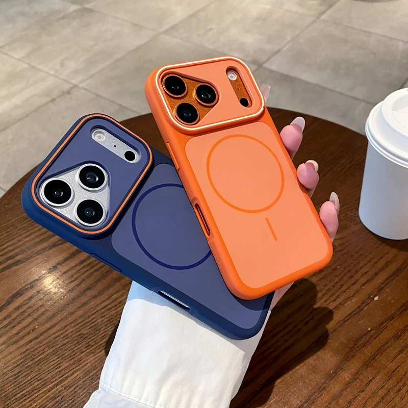 

Luxury Dual Tone Phantom Magnetic Phone Case For iPhone 11 12 13 14 15 Plus 16 17 Pro Max Air Magsafe Bumper Back Cases Cover