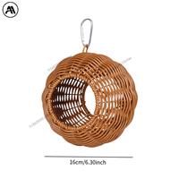 Bird Hammock Nest Parrot Exercise Training Perch Stand Hanging Birdcage Stand for Lovebirds Parakeet Macaw Bird Supplies