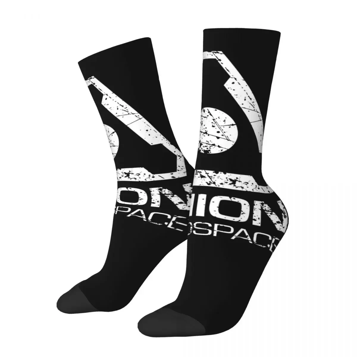 Funny Happy UAC Badge Men's Socks Retro Harajuku UAC Hip Hop Novelty Casual Crew Crazy Sock Gift Printed