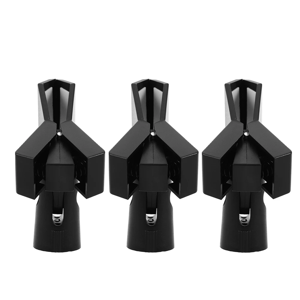 3 قطعة مشبك ميكروفون عالمي قابل للتعديل حامل ميكروفون لحامل الميكروفون 5/8 "إلى 3/8" محول المسمار سطح المكتب المشبك للبث المباشر #1