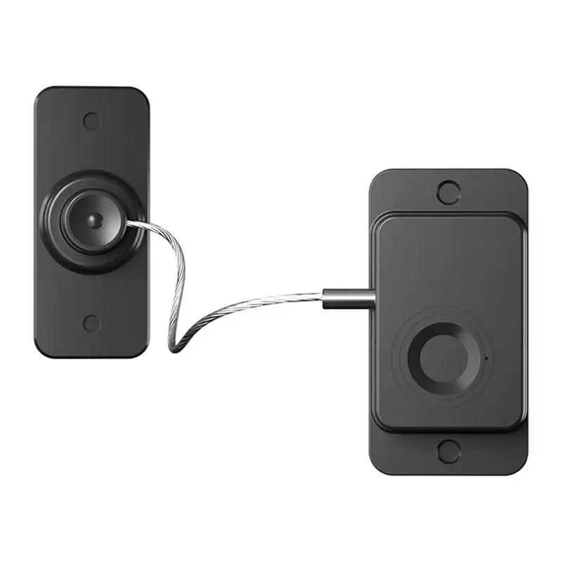 B29C-Window Limit Lock Smart Fingerprint Drawer Lock Mailbox,Glass Cabinet,Refrigerator Cabinet,Wardrobe Shoe Cabinet Black