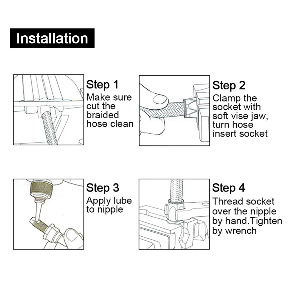 الألومنيوم AN6-AN10 النفط الوقود قطب مجموعة تركيبات-0/45/90/120 الكوع خرطوم نهاية قابلة لإعادة الاستخدام طقم محول مقاومة للحرارة العالية بالجملة