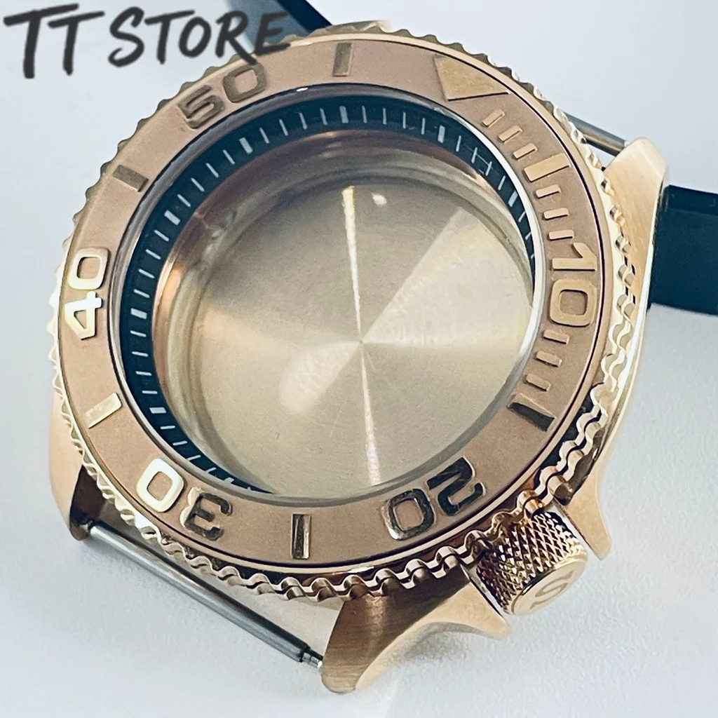 42 مللي متر ارتفع الذهب Skx007 ساعة رجالي ل NH35 لتقوم بها بنفسك الغوص وزارة الدفاع مع الحافة الزجاجية المعدنية يناسب 38-30.7 مللي متر الغوص ساعة اكسسوارات #1