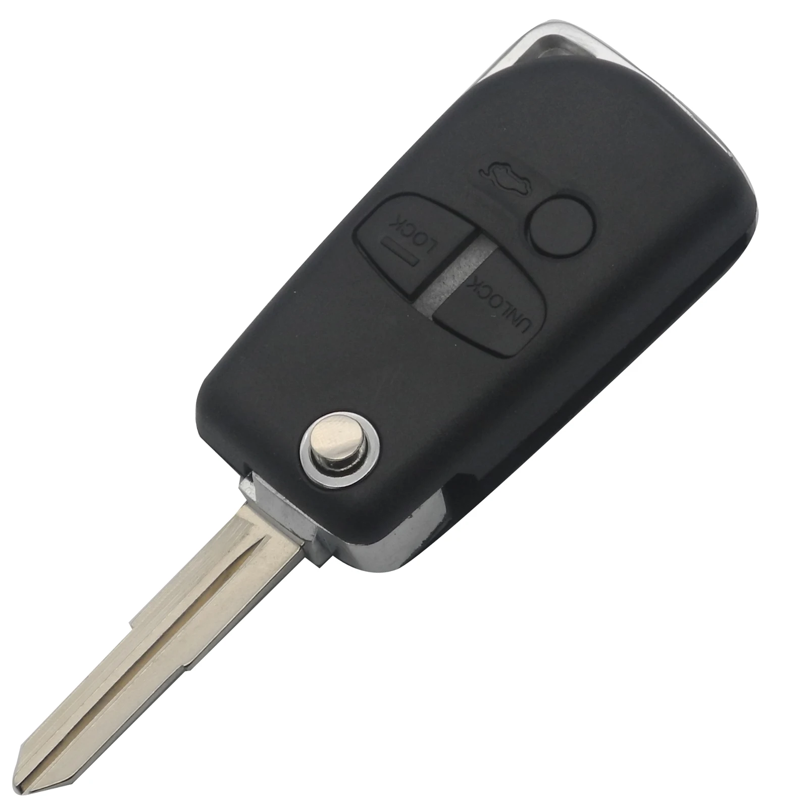 Bilchave 3 Buttons Modified Filp Remote Car Key Shell For Mitsubishi Lancer ASX Grandis Evolution Outlander Right Blade