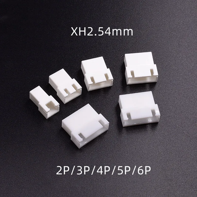 20Pcs XH2.54mm Connector Housing - 2/3/4/5/6 Pin Female Plug Shell for DIY Electronics
