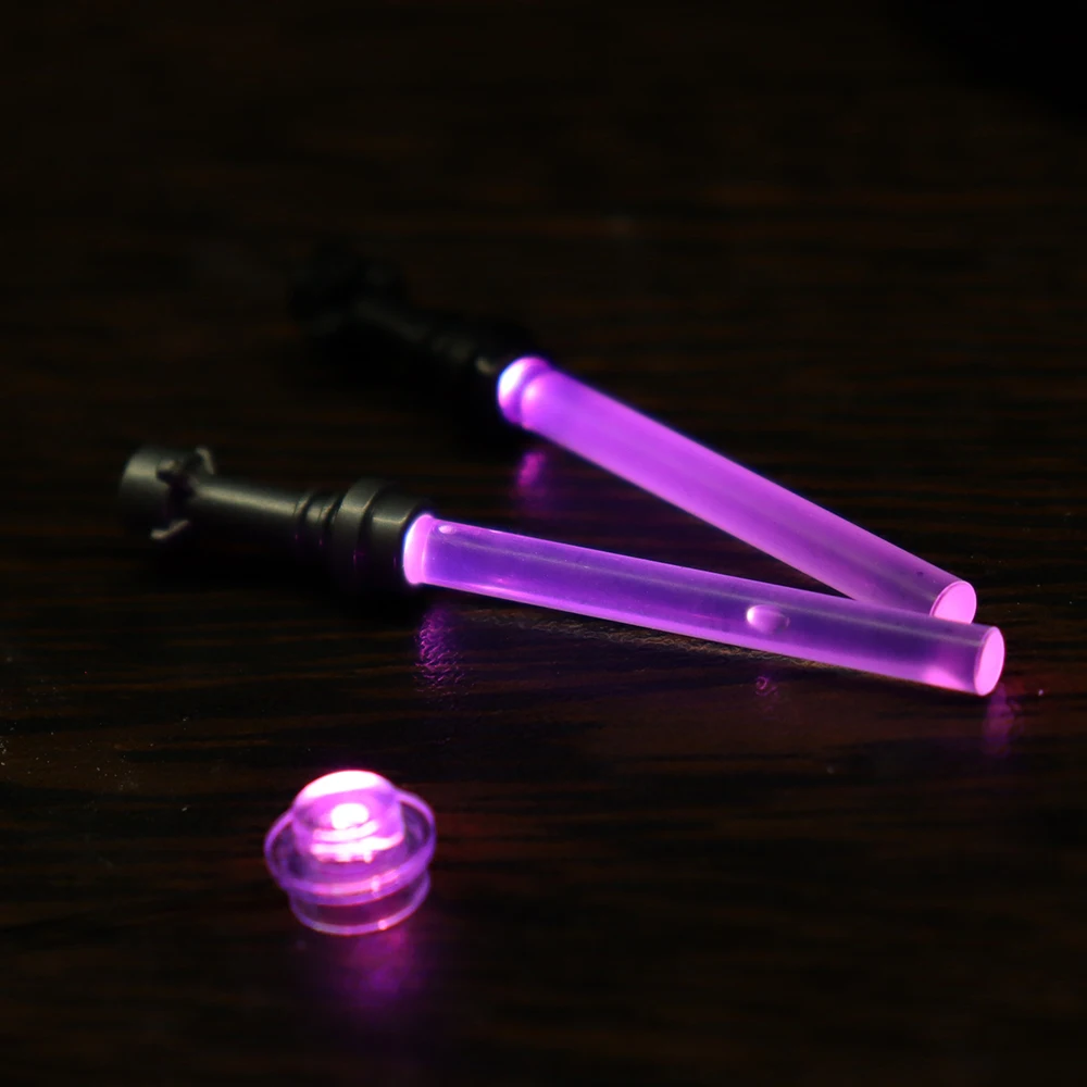 Sabre laser croix LED USB Planet VANpour enfants, briques à double lame, figurines compatibles, pièces de blocs de construction, accessoires, jouets