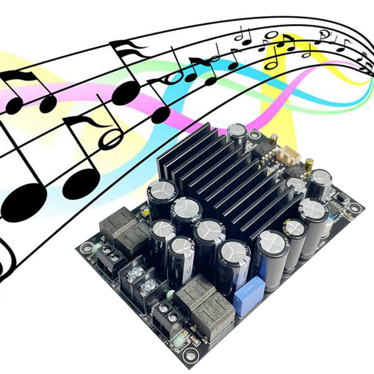 HFES TPA3255 Fever Level HIFI Digital Amplifier Board 300W+300W High-Power Board Audio Amplifier Board