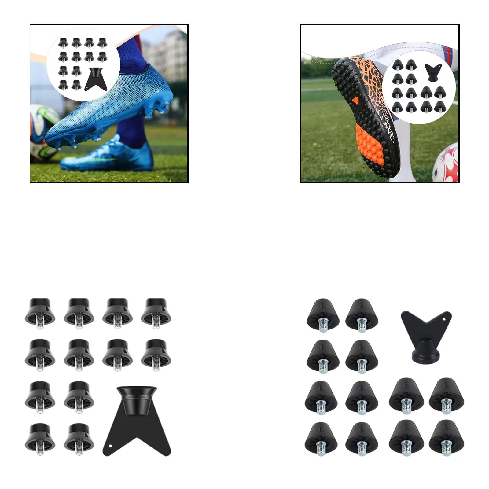 

M5 Threaded Football Boot Spike Replacement Durable Nylon Hardware for Running Track Shoe Spikes and Athletic Sneakers
