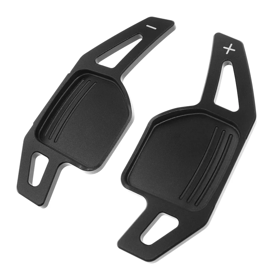 2Pcs Black Shift Paddle Shifter Extension Steering Wheel Fit For Audi 12-16 TT A3 A4L A5 A6L A7 A8 Q3 S4 S6 S8 Accessories