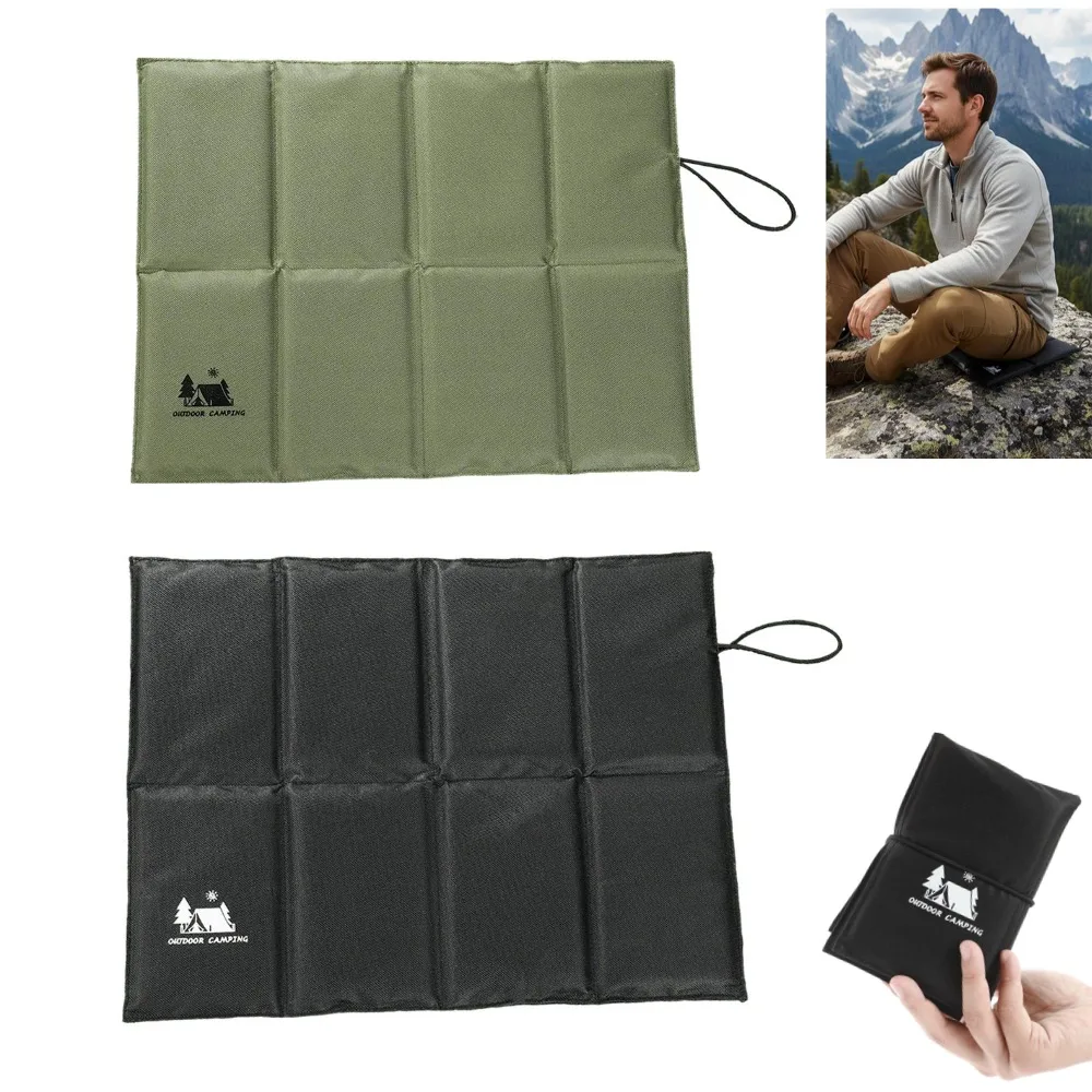 Cojín plegable a prueba de humedad, cojín portátil para pícnic al aire libre, para viajes, senderismo, pesca, alfombrilla impermeable para playa y Camping, 1 ud.