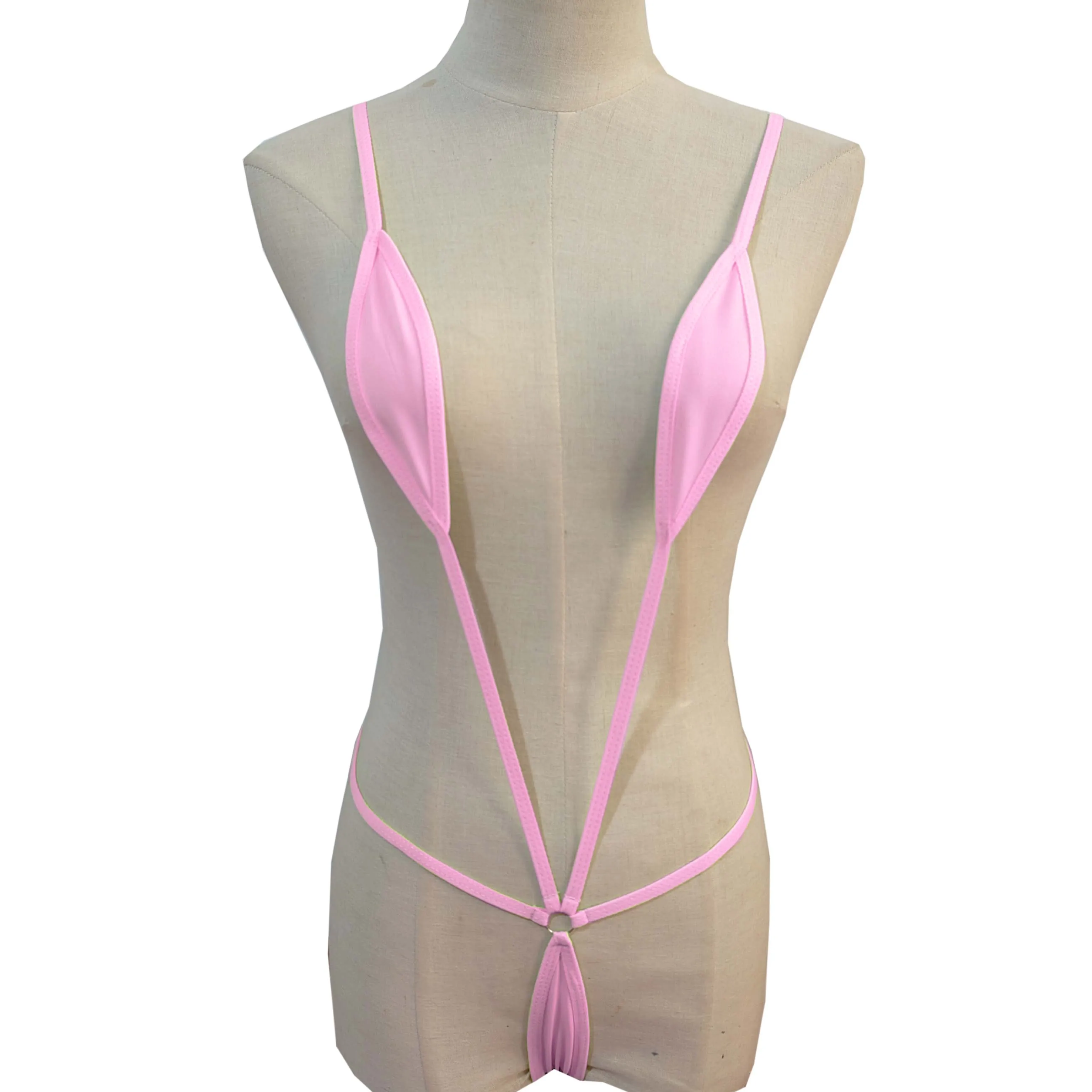 Sexy Japanese Style Three-Point One-Piece Swimsuit Deep V Bikini Seductive Underwear Set for Adults Cross-Border - Image 4
