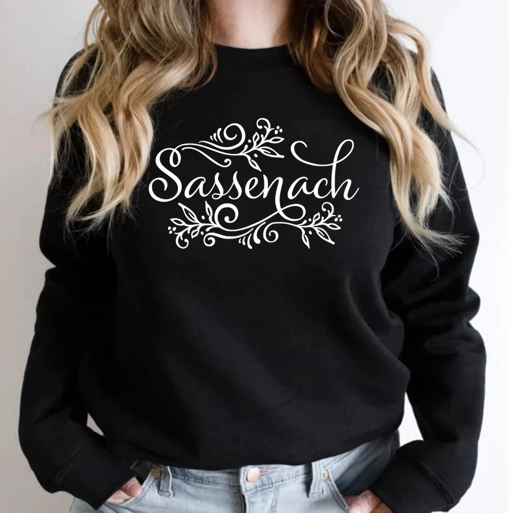

Sassenach Sweatshirt Outlander Book Series Hoodie Men Women Long Sleeve Casual Sweatshirts Claire Jamie Fraser Graphic Hoodies