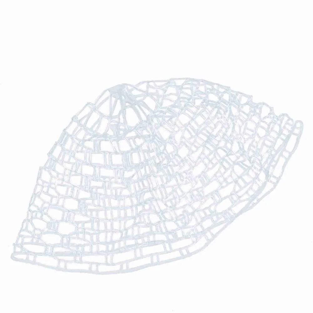 Durable Rubber Fly Fishing Landing Net 100cm/120cm Lightweight Fishing Landing Net Soft White Fishing Net Saltwater Fishing - view 5