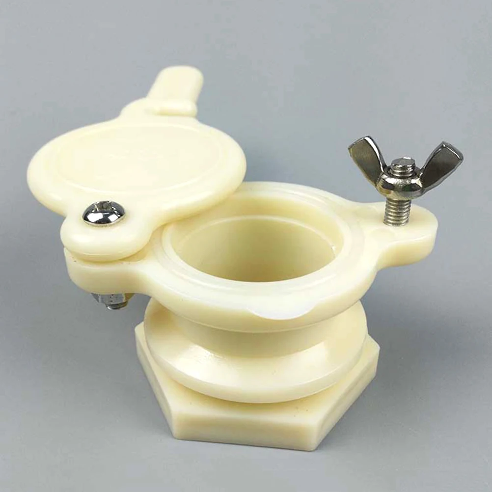

2 pcs Gate Beekeeping Supplies Extractor Spigot White Food Grade Plastic Durable Stainless Steel Screws Removable for Honey