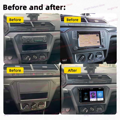 Imagen 2 del producto 9 ""CarPlay Android coche 2 Din estéreo para VW Volkswagen Gol Saveiro G7 G8 Voyage 2017-2025 Autoradio unidad principal Radio Multimedia