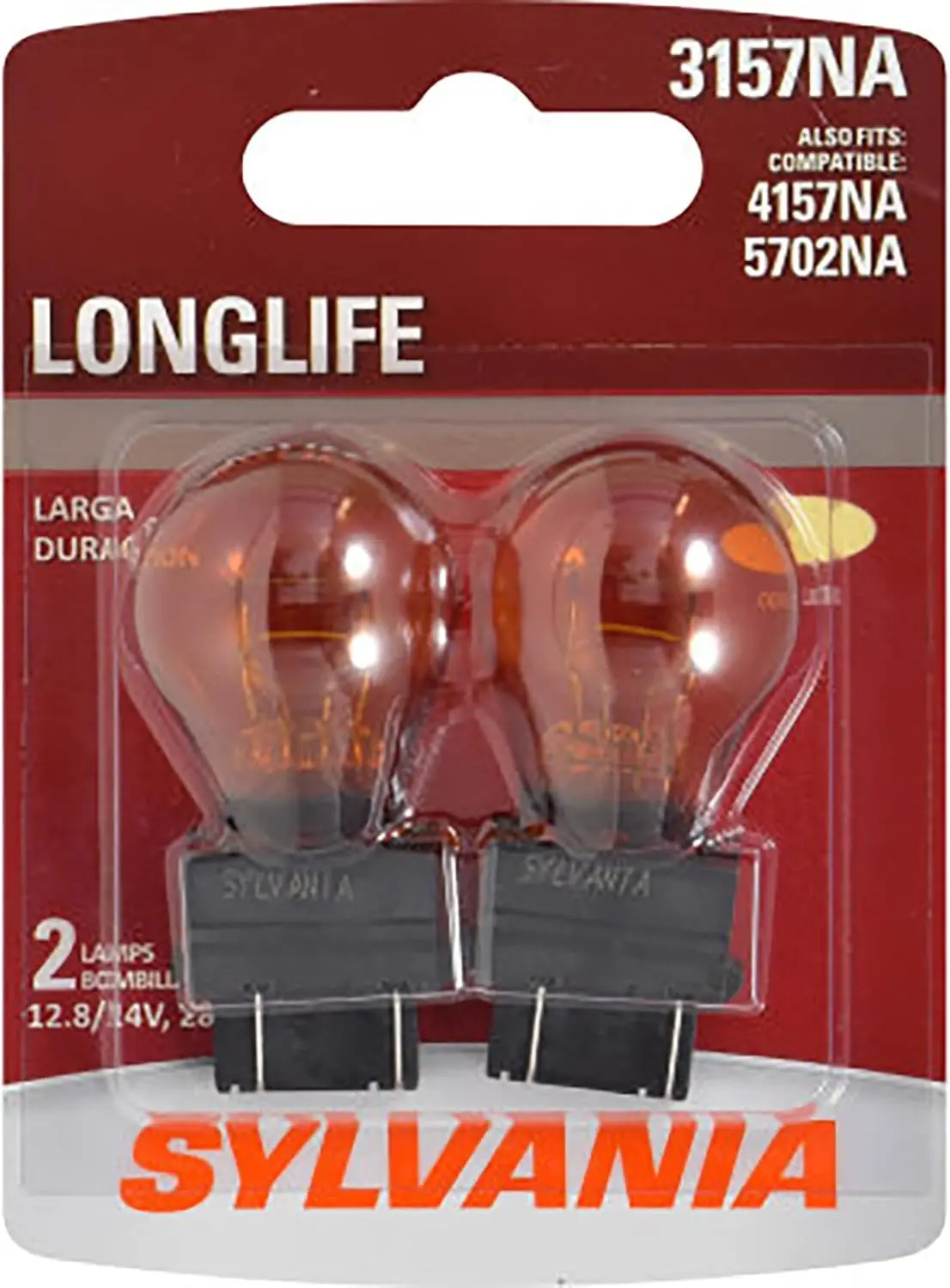 

3157NA Amber Mini Bulb - Car Signal Light - Parking, Turn Signal - 2 Pack