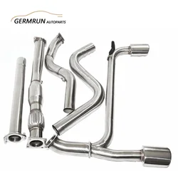 Stainless Steel Dual Oval Muffler Tip Catback Exhaust & Pipe for 03-05 Dodge Neon SRT-4 2.4T